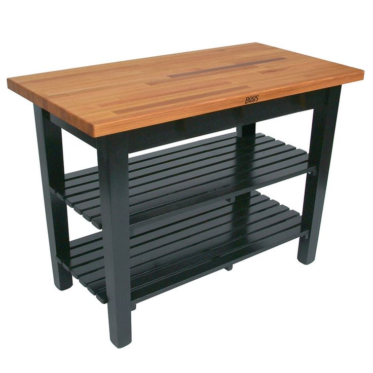 Butcher-Style Kitchen Island / Work Table double tier