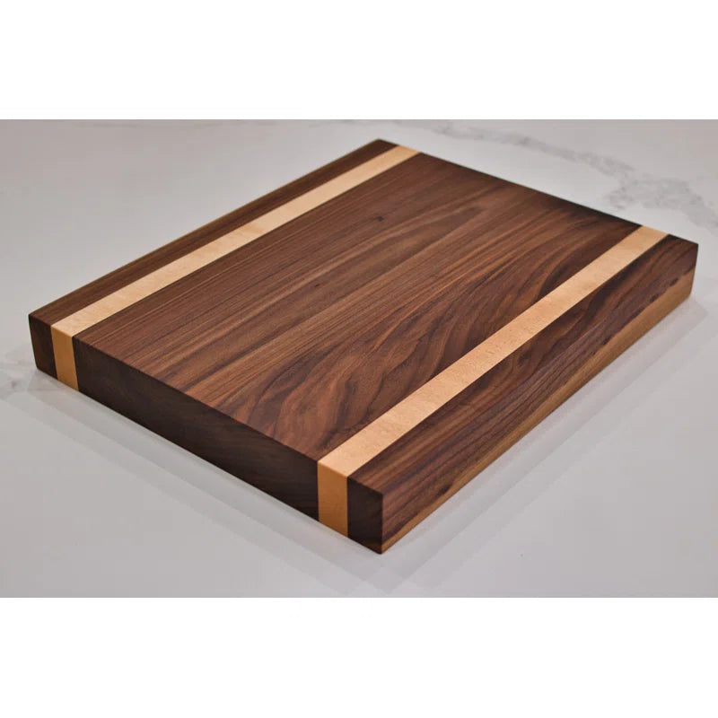 Medium Handcrafted edge Striped Cutting Board