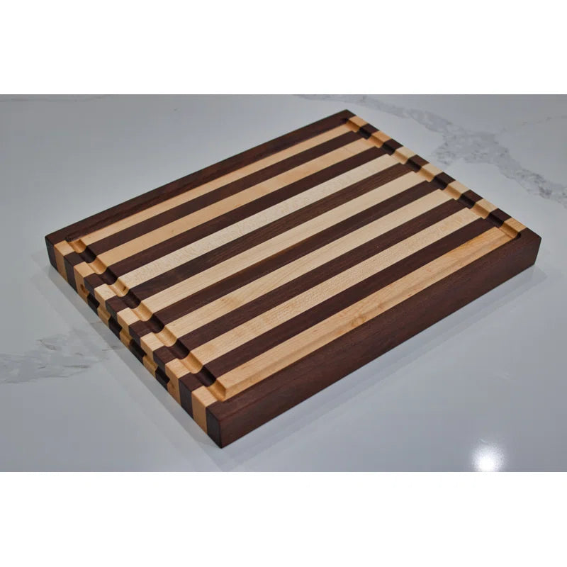 Medium Handcrafted Striped Cutting Board